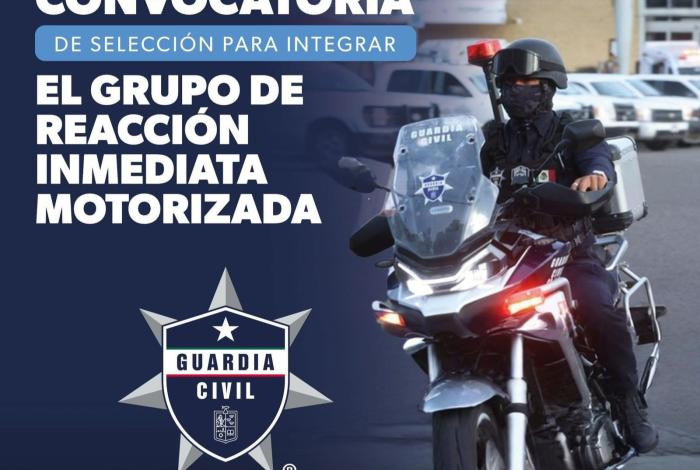 Abre SSP convocatoria para integrar el Grupo de Reacción Inmediata Motorizado