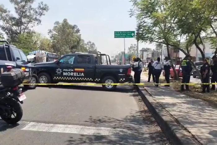 Accidente de moto deja un muerto y un herido en el libramiento de Morelia, cerca del Estadio Morelos