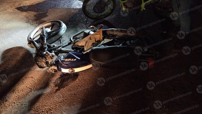 Accidentes de moto dejan tres personas graves en Apatzingán