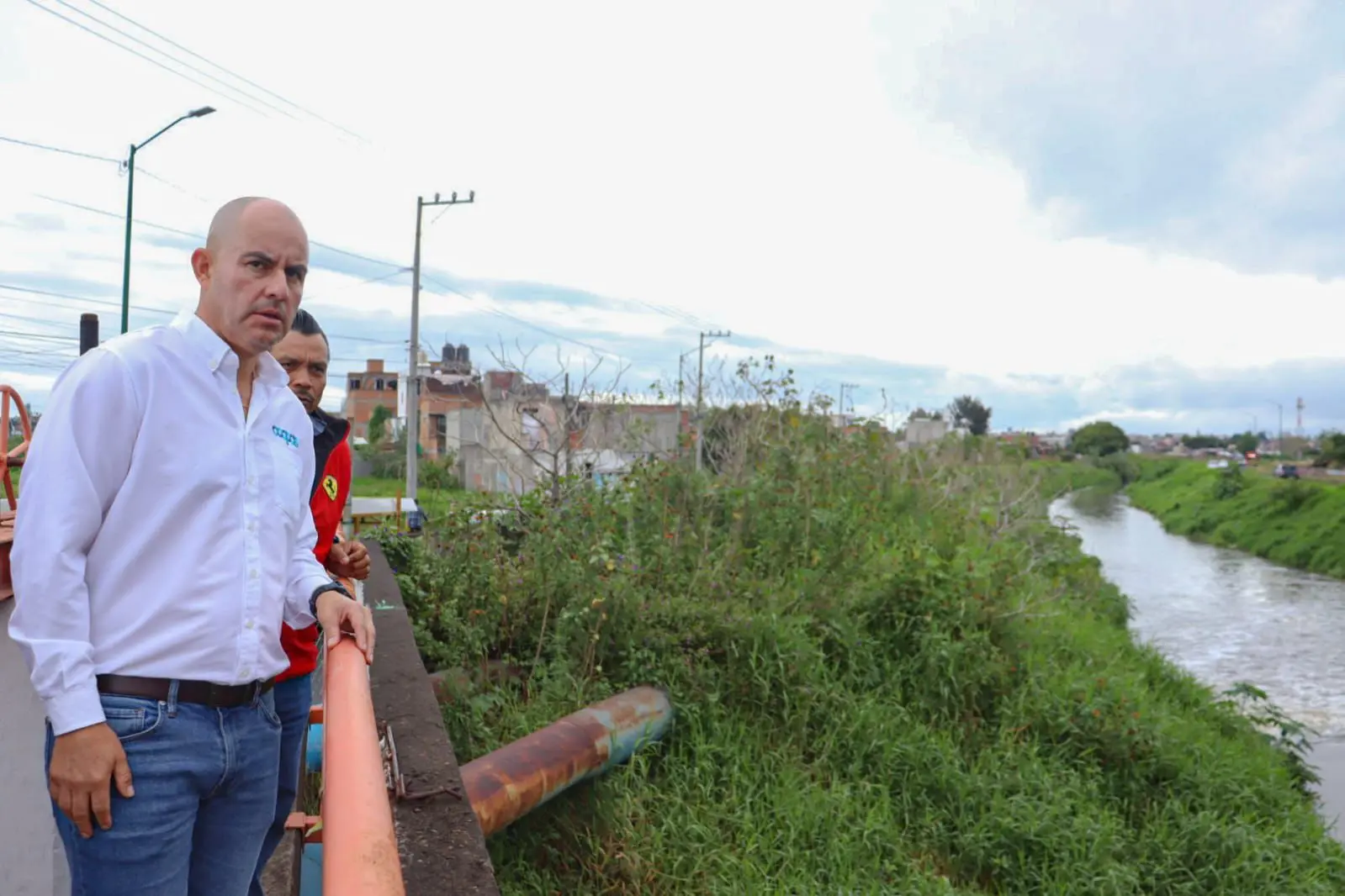 Adolfo Torres continúa supervisión de los niveles de ríos, drenes y cárcamos