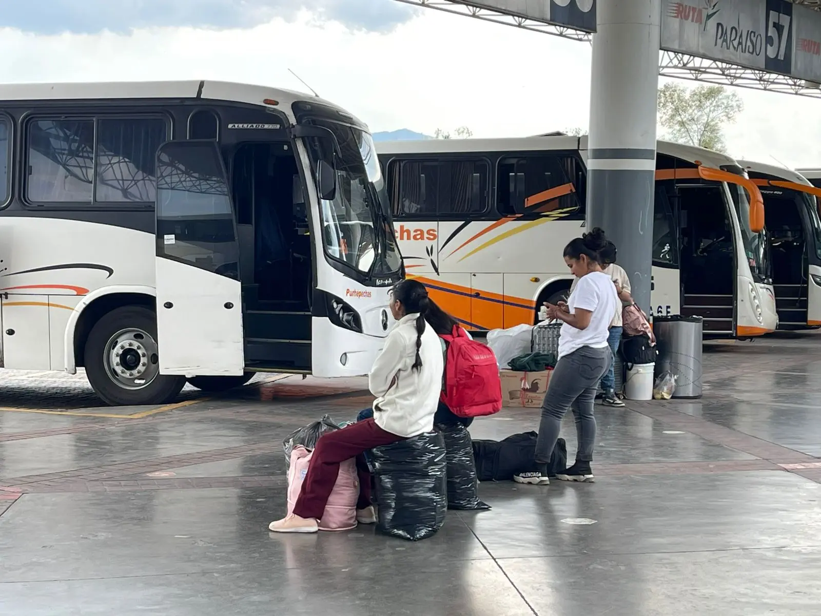 Afluencia de Visitantes en la Central Camionera de Morelia