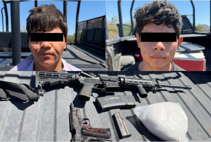 Agentes federales detienen a 2 miembros de una red criminal generadora de violencia en Sinaloa