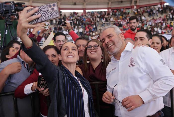 Agradece Bedolla apoyo de la presidenta Sheinbaum para reforzar seguridad en zona aguacatera