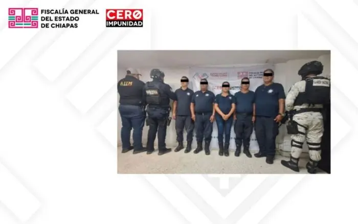 Al menos cinco policías detenidos por muerte de mujer en separos de Chiapas