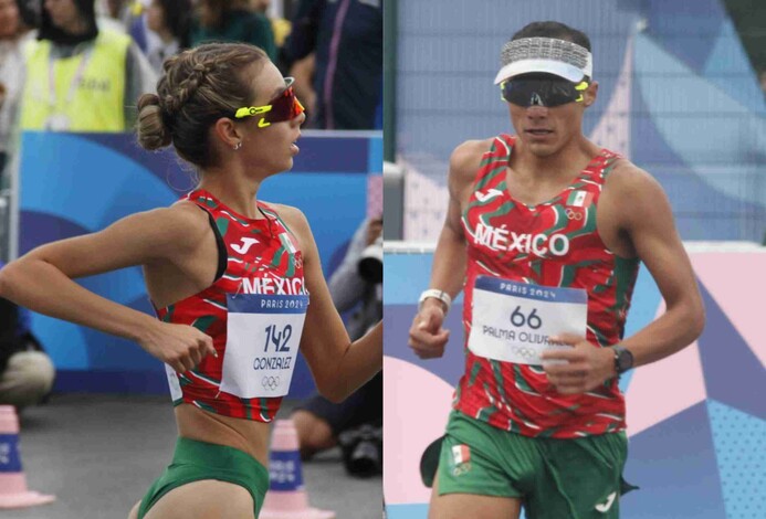 Alegna González y Ever Palma logran top 5 en la marcha relevo mixto de París 2024