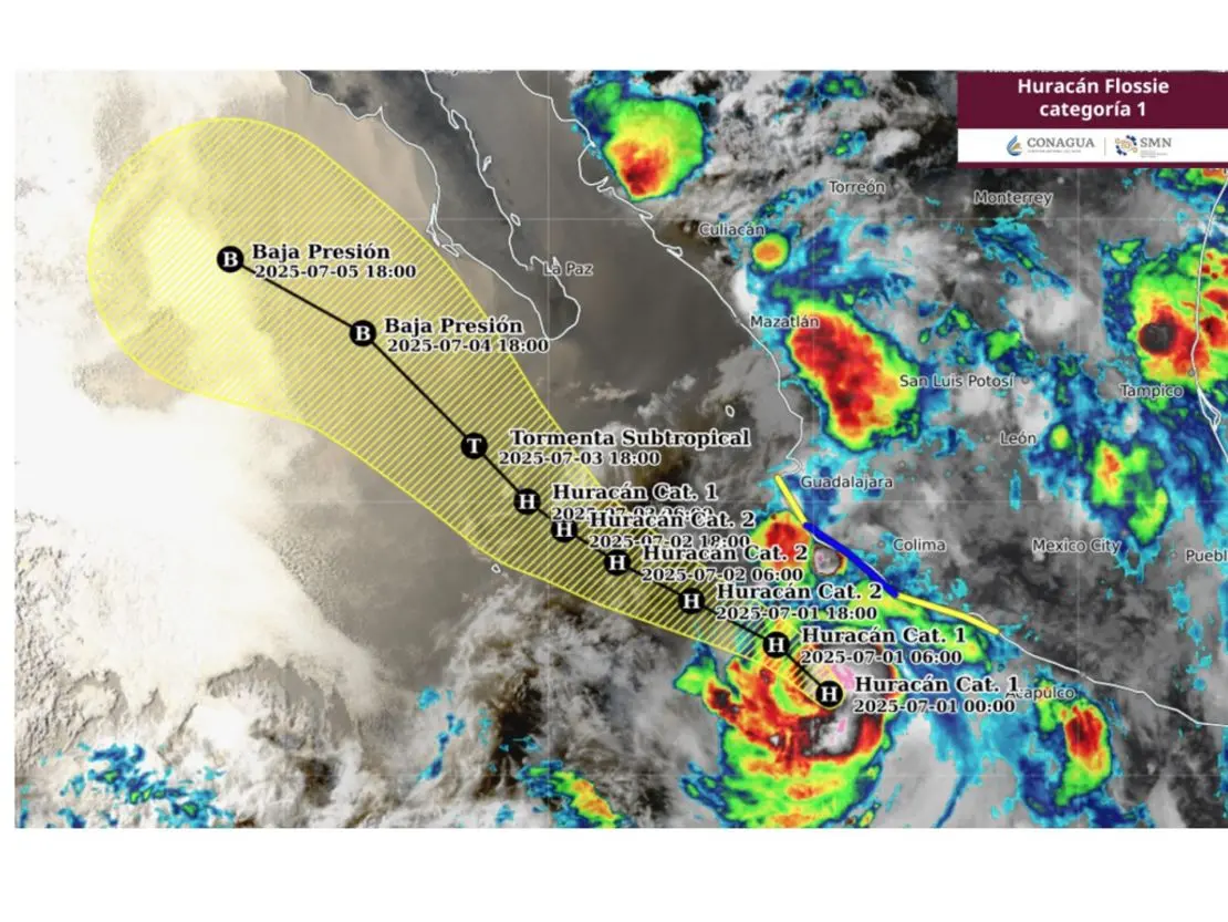 Alerta máxima en Michoacán por “Flossie”