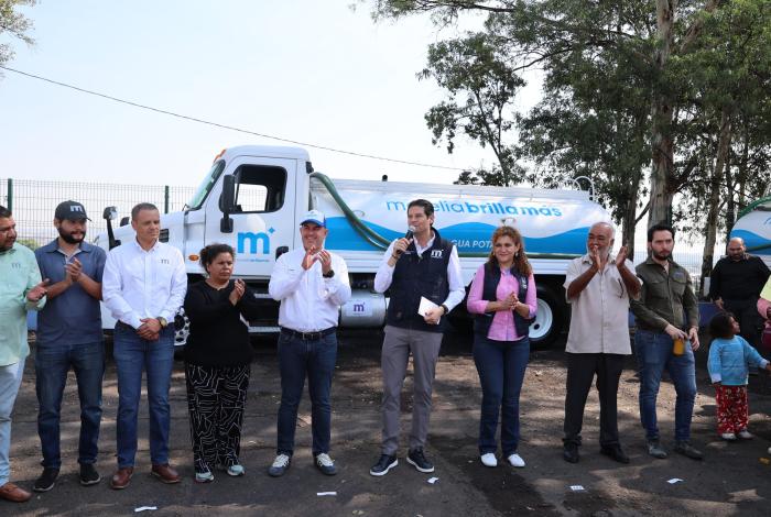 Alfonso Martínez arranca programa de suministro de agua en pipas