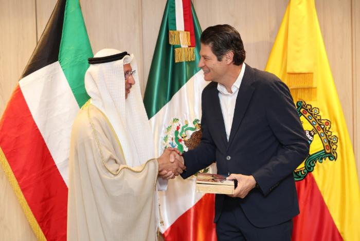 Alfonso Martínez recibe al embajador de Kuwait; dialogan sobre inversión y cooperación para Morelia