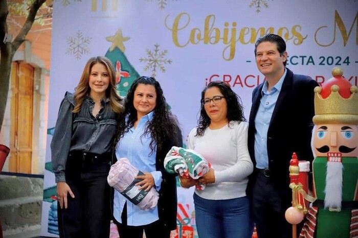 Alfonso Martínez y Paola Delgadillo llevarán abrigo a miles de familias morelianas