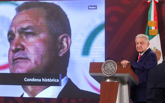 AMLO destaca la sentencia de cadena perpetua para Genaro García Luna