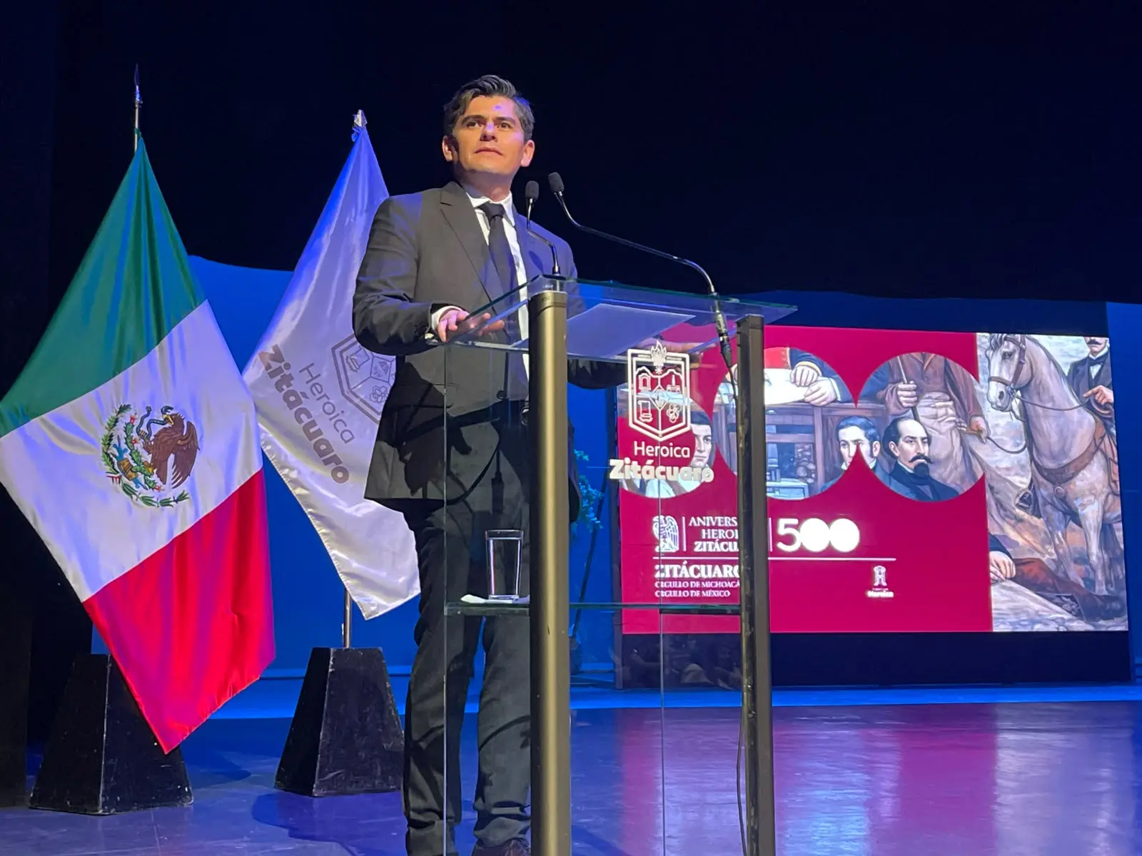 Antonio Ixtláhuac llama a la unidad en mensaje por los 500 años de la Heróica Zitácuaro