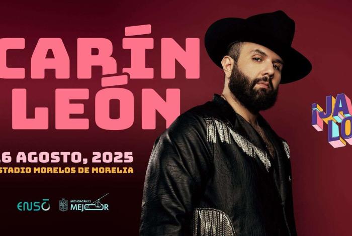 Anuncia Bedolla concierto de Carín León en Morelia