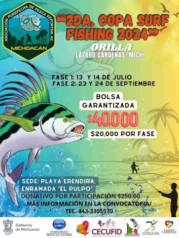 Anuncian 2da Copa Surf Fishing 2024