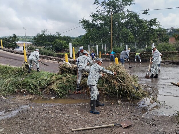 Aplican plan DN-III por lluvias en Sahuayo