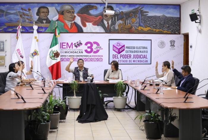 Aprueba IEM destrucción responsable y ecológica de documentación de elección judicial de Michoacán