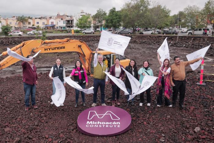 Arranca Bedolla construcción de parque en macroglorieta de Villas del Pedregal