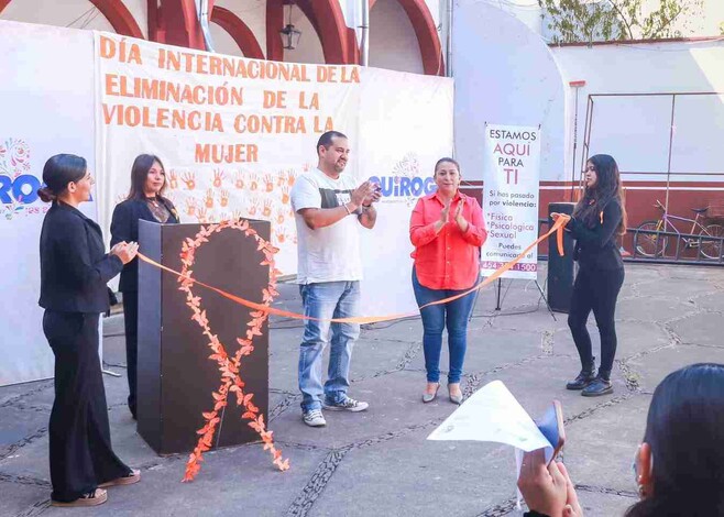 Arranca en Quiroga la Campaña del Mes Naranja para erradicar la violencia contra las mujeres