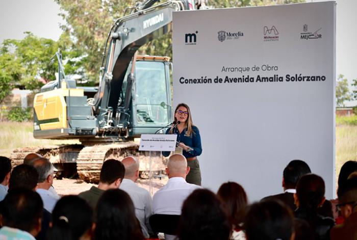 Arrancan los trabajos de ampliación de la avenida Amalia Solórzano, en Morelia