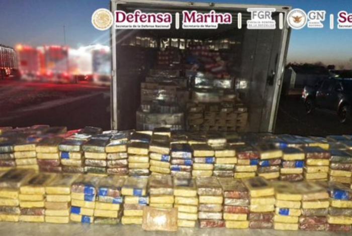 Arrestan en México a conductor con más de 700 kilos de cocaína ocultos en bolsas de café