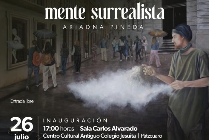 Arte surrealista de Ariadna Pineda llega al Colegio Jesuita en Pátzcuaro: Secum