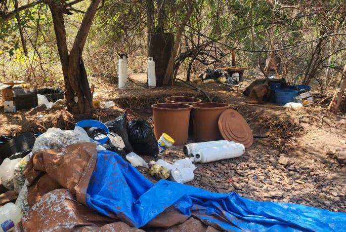 Asegura SSP otro laboratorio de drogas en La Huacana