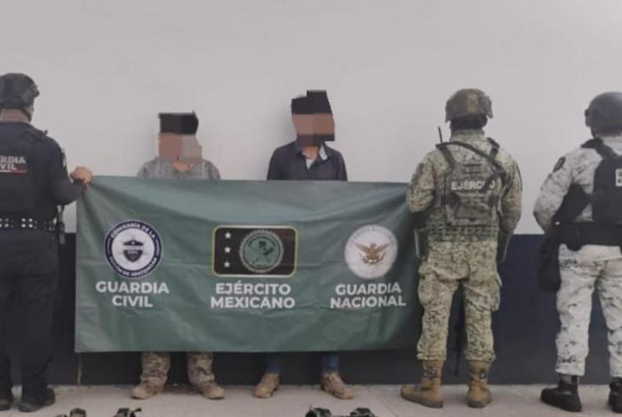 Asegurados en Buenavista 2 hombres, 7 fusiles y más de 2 mil cartuchos: SSP