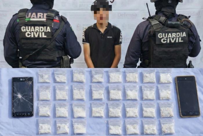 Aseguran a adolescente con droga en Aguililla por posible vínculo con hechos violentos del domingo