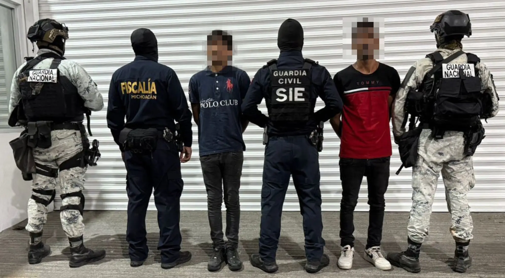 Aseguran a dos presuntos generadores de violencia en Buenavista durante operativo interinstitucional