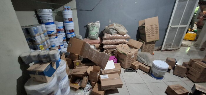 Aseguran armas, pinturas, mercancía y alimentos en Buenavista