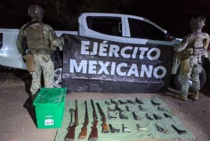 Aseguran armas y un vehículo en Villamar