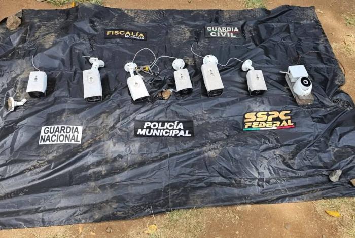 Aseguran siete narc0-videocámaras de vigilancia de grupo delincuencial en Uruapan