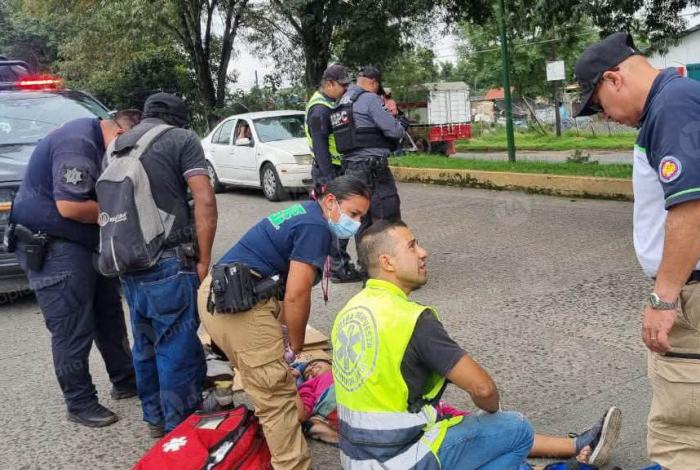 Atrop3llan a mujer en la calzada Benito Juárez, en Uruapan
