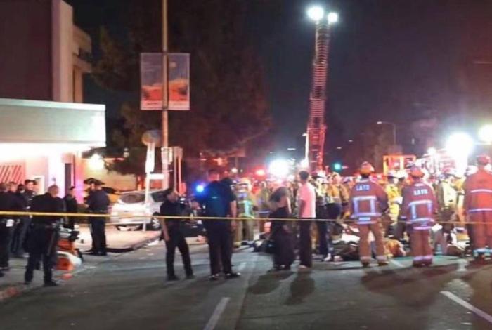 Atropellamiento masivo deja 30 heridos en Los Ángeles