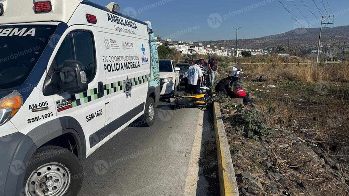 Atropellan a una motociclista en Villas del Pedregal