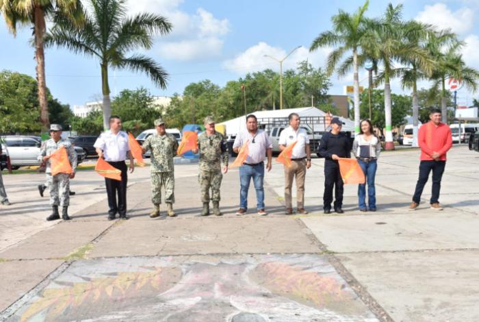 Autoridades Dan Banderazo al Operativo de Seguridad del Plan Michoacán en Lázaro Cárdenas