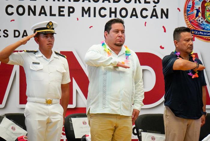 Autoridades inauguran XII Juegos Deportivos del SutaConalep en Lázaro Cárdenas
