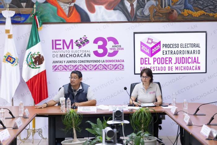 Avanzan los cómputos distritales del Proceso Electoral Judicial de Michoacán: IEM