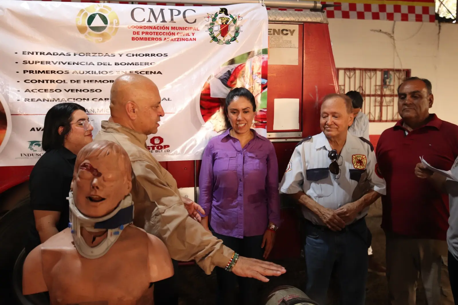 Ayuntamiento de Apatzingán brinda capacitaciónes para mejorar los servicios de emergencia.