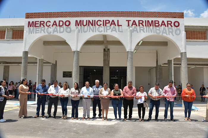 Ayuntamiento de Tarímbaro inaugura el nuevo Mercado Municipal