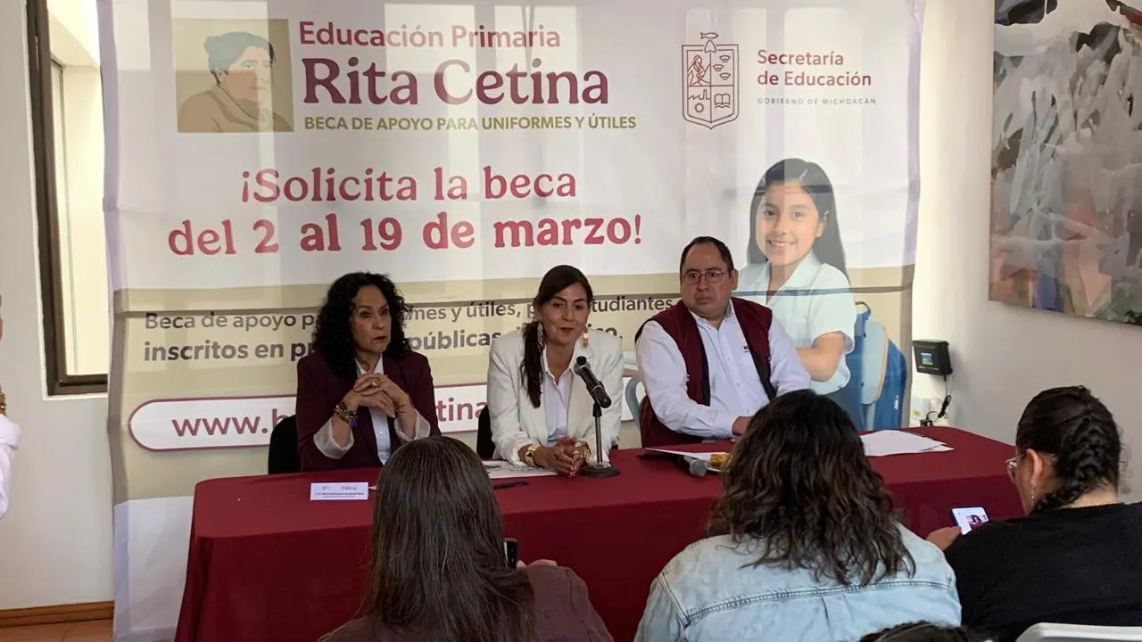 Beca Rita Cetina beneficiará alumnos de primaria en Michoacán