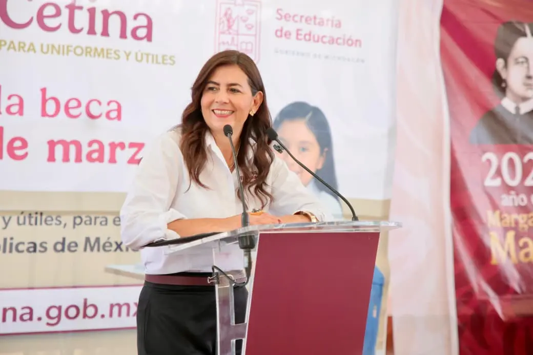 Becas garantizadas de primaria hasta educación superior en Michoacán, afirma Gabriela Molina