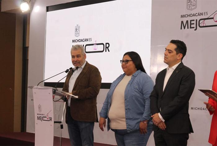 Bedolla confía en la pronta vinculación a proceso de los detenidos por el caso del crimen de Carlos Manzo