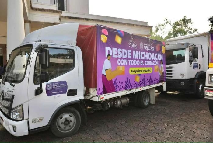 Bedolla envía 55 toneladas de ayuda a estados afectados por lluvias