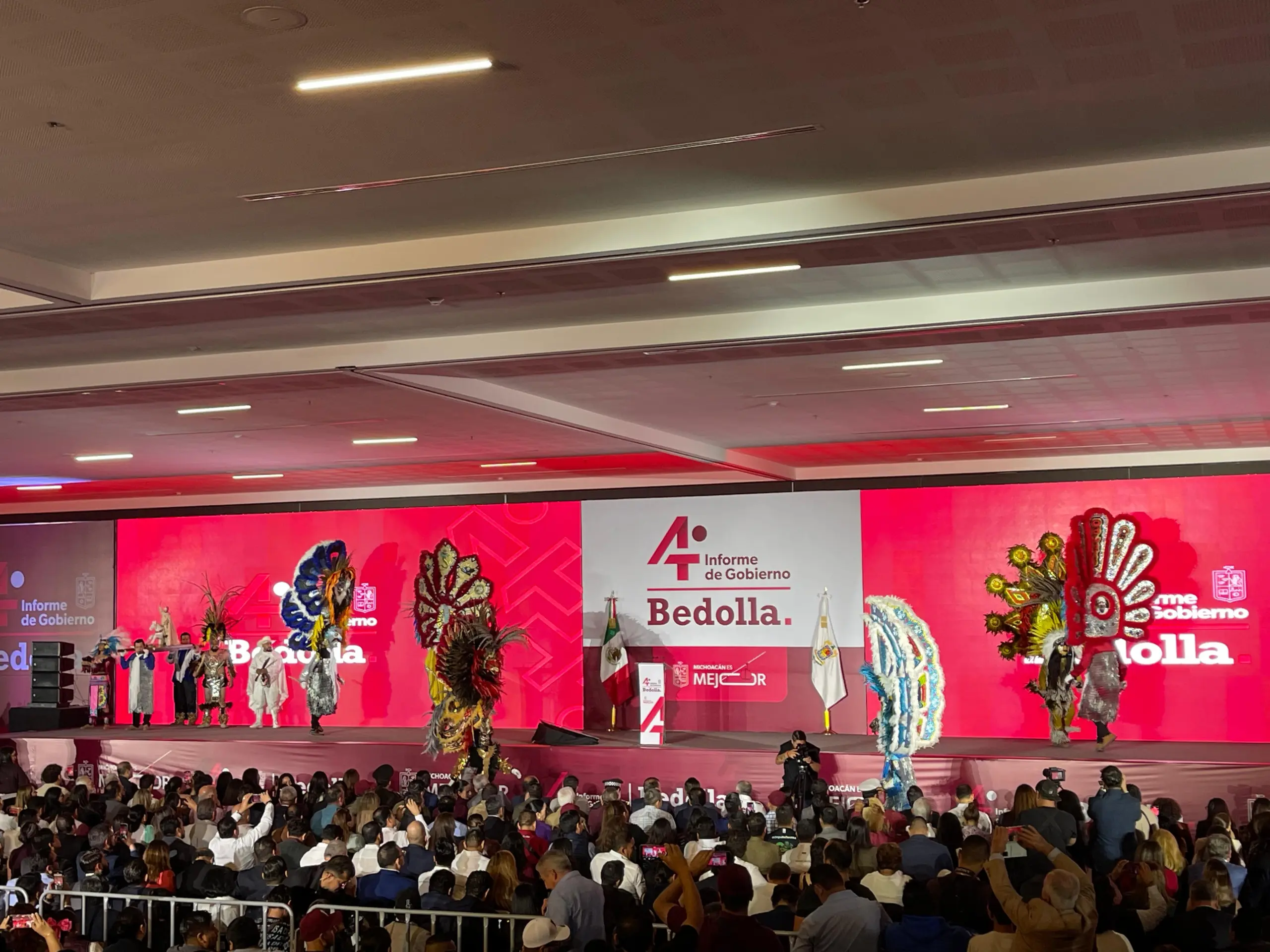 Bedolla presenta su 4º Informe de Gobierno en Morelia y destaca obras históricas sin deuda pública