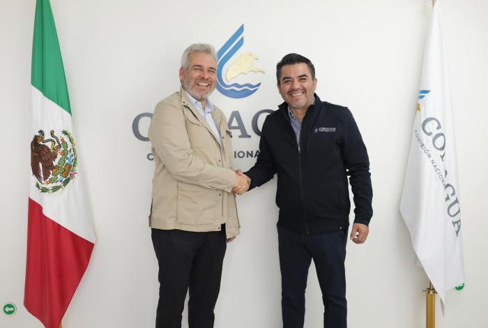 Bedolla y Conagua trazan ruta para convenir obra hidráulica en cuencas del lago de Pátzcuaro, río Duero y Morelia