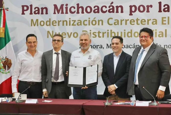 Bedolla y RCO concretan distribuidor vial en La Rinconada, acceso estratégico a Zamora