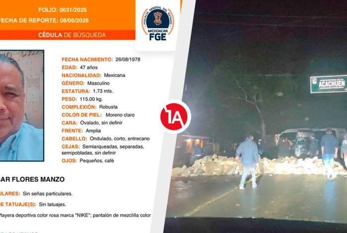 Bloquean la Zamora-Morelia; exigen la aparición de Irving César
