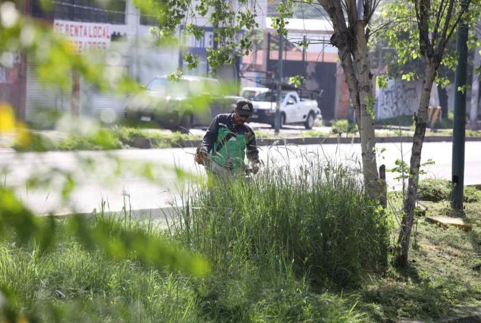 Brigadas del Gobierno de Morelia intervienen Libramiento Paseo de la República