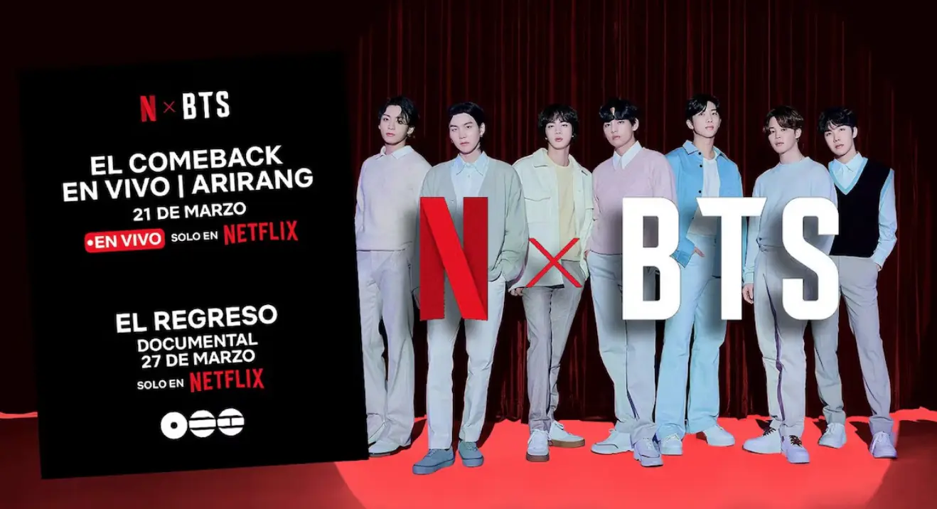 BTS vuelve a la escena global con un especial en vivo y un documental exclusivo en Netflix