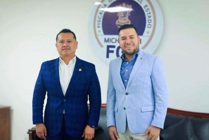 Busca Reyes Galindo mayor coordinación con la FGE para impulsar la justicia, la paz y el estado de Derecho en Michoacán